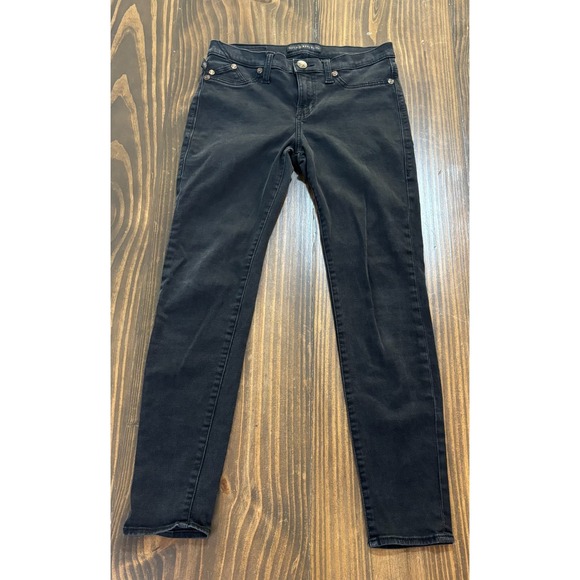 ROCK & REPUBLIC Kashmere Skinny Jeans Womens 10M Black Stretch Studded - Picture 3 of 11